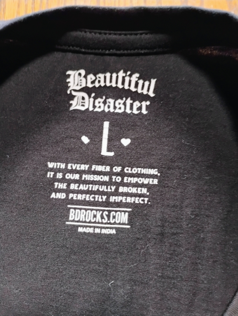Beautiful Disaster T Shirt, Lg - Picture 9 of 9